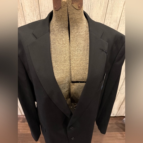 Stafford Classic Fit, Travel Stretch Black Men's Sport Coat - Picture 2 of 11